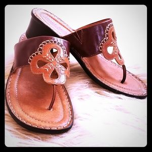 JOSEPH SEIBEL Spanish Boho Flower Comfort Sandles